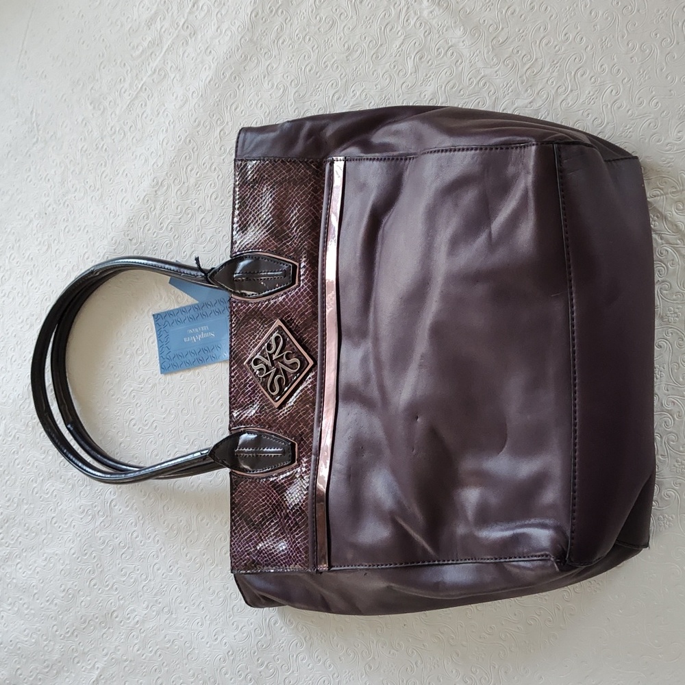 Simply Vera Eggplant (Purple) Handbag - NWT